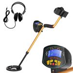 Qnotici High Sensitivity High Performance Metal Detector MD3010II - Underground Metal Detector - Gold Digger Treasure Hunter - Metal Treasures Seeking Tool + Earphone