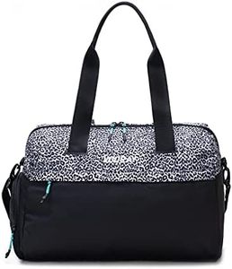 Vooray Trainer Duffel - 42 cm./16,5 inch - 25L - Gym Bag with Shoe Pocket & Dry pocket (Leopard)