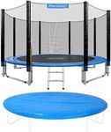 MONZANA® Garden Trampoline | Diameter: 305cm / 10ft | TÜV SÜD GS Certified | With Enclosure Net, Ladder, Safety Pad | Kids and Adults Trampoline