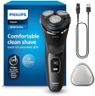 Philips Electric Shaver 3000 Series - Wet & Dry Electric Shaver for Men with SkinProtect Technology in Dark Moon, Pop-up Beard Trimmer, Cordless Shaver (Model S3145/00)