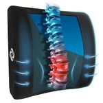 Samsonite SA6086 - Lumbar Support Pillow with Cooling Gel [Cooling Effect is subjective, and Varies by Personal Sensitivity] - Helps Relieve Lower Back Pain - Premium Memory Foam - Fits Most Seats