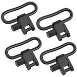 EZshoot 1-1.25 inches Sling Swivel, Quick Attach/Release Sling Swivels, Sling Clips with Heavy Duty Tri-Lock, 2/4 PCS (4 Pcs, 1.25 inch)