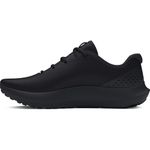 Under Armour Men's Surge 4 Sneaker, (001) Black/Black/Black, 14 X-Wide