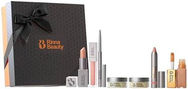 Rinna Beauty Lip Care Kit - Hydrating Lip Mask, Lip Exfoliator Scrub, Lip Gloss, Lipstick, Lip Liner, Lip Crayon, Lip Plumper Oil - Vegan, Cruelty & Paraben-Free (Pack of 7)