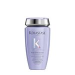 Kérastase Blond Absolu, Anti-Brass Purple Shampoo, Toning, For Cool Blondes and Grey Hair, With Hyaluronic Acid and Edelweiss Flower, Bain Ultra Violet, 250 ml