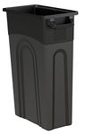 United Solutions Ti0032 Highboy Waste Container in Black by United Solutions