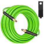 Qooltek Pressure Washer Hose for Karcher, 10M Jet Washer Extension Hose with Click Type Plug Quick Connector, Green Replacement Hose Intended for Karcher K2 K3 K4 K5 K7, Power Washer Hose Fit K Series