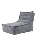 icon Otto Lounger Bean Bag Chair, Fine Cord Bean Bag, Charcoal Grey, Large Bean Bag for Adults with Filling included