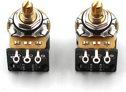 CTS 500K Push Pull Short Shaft Audio Taper Potentiometers - Pair (2X) - Includes Wiring Diagram