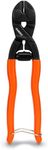 Sanuke 8-inch Mini Bolt Cutter with Recess and Spring, Heavy Duty Bolt Cutter with Security Lock, Ergonomic Handle, CR-V Steel Blade for Wire, Cables, Small Screws