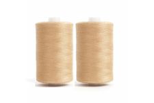 Hand Sewing Thread 800M Strong and Durable Sewing Threads for Clothes Sewing Accessories White Black with 6 Pcs Steel Sewing Needle (Beige (130))