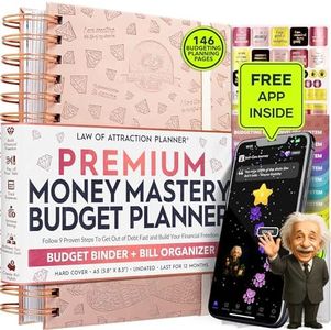 Budget Planner and Monthly Bill Organizer + Cash Envelope Buget Sytem | Finance Planner, Bill Payment Tracker & Money Saving with Productivity App | Money Mindset for Attracting Financial Abundance