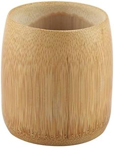 Tyenaza Taza de Té de Bambú, Natural Pure Bamboo Tea Cup, Taza de Té de Bambú Puro Natural Hecha a Mano sin Pintura Tazas de Agua EcolóGicas, para Leche Café Jugo Té Beber Cerveza Hecho Mano Regalo