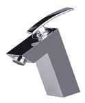 Alfi Brand AB1628 Polished Chrome Single Lever Bathroom Faucet, H 6" x D 4 1/8"