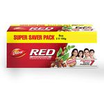 Dabur Red Toothpaste -300g Super Saver| Fluoride Free| Helps In Bad Breath Treatment, Cavity Protection, Plaque Removal | For Whole Mouth Health | Power Of 13 Potent Herbs