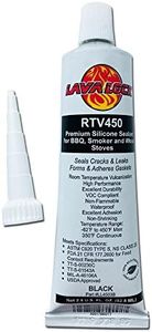 LavaLock® Black Food Safe BBQ Adhesive 3 Oz Grill Smoker High Temp Rtv Silicon