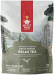 Nutty Yogi Green Herbal Relax Tea | 50g | Chai with Herbs I Relax and Destress I Unique Recipe I 100% Natural I Hibiscus| Valerian Root| Arjun Bark| Nettle I Herbal Tisane