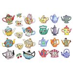 Seasonstorm Cute Teapot Kawaii Aesthetic Pastel Art Agenda Journal Planner Stationery Stickers