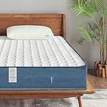 wowttrelax Double Mattress, 8 Inch 4FT6 20.5cm Double Pocket Sprung Memory Foam Mattress with Breathable Fabric, Medium Firm Feel - 9-Zone Orthopaedic Mattress