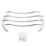 Atrend 10-Inch Universal Chrome Subwoofer Grill - 1 Piece