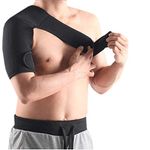 KING OF FLASH Adjustable Neoprene Right Shoulder Support Strap Arthritis, Gym, Sports, Brace, Pain Relief, Injury Prevention [One Size]