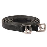 Exion FlexiStrong- Ultra-Soft Stirrup Leather for English Saddle | Premium Cow Calf Skin Stirrup Leather for Daily Use | Black, Brown | Sizes- 48/54/ 58/62 inch (Black, 145 cm / 58 inch)