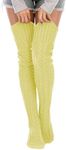 YELAIVP Women's Cable Knitted Thigh