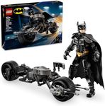 LEGO DC Batman: Batman Construction Figure & The Bat-Pod Bike, The Dark Knight Action Figure and Batman Motorcycle, Super Hero Toys, Kids’ Adventure Playset, Gift for Boys and Girls, 76273