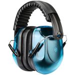 ProCase Ear Defenders Adults, Shooting Noise Cancelling Headphones, NRR 28dB Sound Blocking Ear Muffs for Autism Hunting Construction Machinery Work Mowing, Gift for Father's Day -Crystalblue