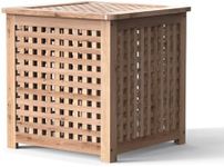 ZLHOME Wooden Grid Side Table for I