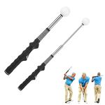 Retractable Golf Swing Trainer Golf Swing Training Aid Portable Golf Grip Trainer Golf Training Aid for Strength Grip Tempo & Flexibility Training, Swing Correction Practice ,Chipping,Driving,Hitting