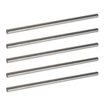 Tynulox 5Pcs Stainless Steel Rod 1/4" Diameter 12" Per Rod Round Solid for Industry, Metal Working Hobbies and DIY Craft