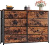 Furnulem Fabric Dresser with 8 Larg