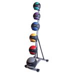 CAP Barbell Rubber Medicine Ball Set with Rack