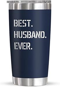 TEEZWONDER Gifts For Husband From Wife, Anniversary, Valentines Day, Christmas, Birthday, Father's Day Gifts For Men, Him, I Love You Husband Gift Ideas, Husband 20 Oz Stainless Steel Tumbler For Men