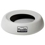 Franklin Sports Spill Proof Portable Pet Bowl for Cars - No Splash Travel Water + Food Dish for Dogs + Cats - 16 oz. - BPA Free,White, Gray