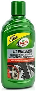 Turtle Wax 52810 All Metal Polish Restorer Suitable for Cars & Motorbikes Chrome Exhausts 300ml