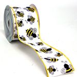 Bumble Bee Black & Yellow Ribbon Wired 2.5