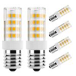 DiCUNO E17 LED Bulb, Appliance Bulbs, Microwave Oven, Stovetop Light, 4W 400lm, Warm White 3000k, 40W Equivalent Halogen Replacement Bulb, Non-Dimmable, 6-Pack