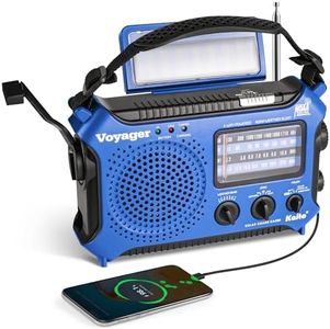 Kaito KA500BU 5-Way Powered Emergency AM/FM/SW Weather Alert Radio, Blue