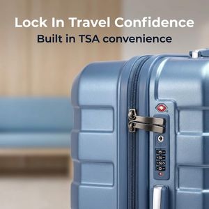 RMW Large Hard Shell Suitcase – Ice Blue Luggage