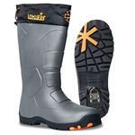 NORFIN Klondaik - Winter Boots for Fishing, Hunting and Hiking - Anti Slip - Retractable ice Cleats for Added Safety and Protection - Made of EVA Material - Removable Insole, Black, 11