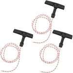 3 Pcs Garage Door Emergency Release Pull Cord with Handle 1 Meter Starter Rope and Grip Attic Ladder Pull Cord for Garage Opening