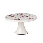 KATE SPADE Vintage Cherry Dot Cake Plate, 5.30, Multi