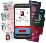 ID Scanner - Drivers License and Passport Scanner and Reader - Age Verification and Customer Management - Quantum Edge V3 Includes Handheld Scanner, Outer Carry Case, & Accessories