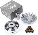 Glixal GY6 125cc 150cc Variator Kit, Front Clutch Drive Pulley with 13g Roller Weights for 152QMI 157QMJ Scooter Moped ATV Go-Kart UTV