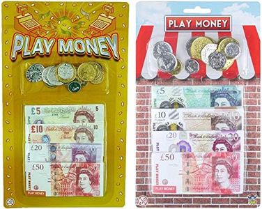 Henbrandt Children Kids Play Fake Pretend Money Role Shops Cash £ Pound Notes Coins Toy
