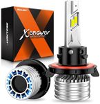 SEALIGHT X4I H13/9008 Bulbs, H13 Headlight Fog Bulbs, 55,000LM, with Adjustable Lock Ring, Cooling Fan, Easy Installation, Pack of 2