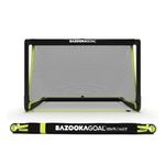 BazookaGoal Original Solid Frame Pop Up Goal - Folding Mini Football Goal for Kids and Adults - Portable Goal Post - Easy to set-up & Steady - 120x75cm