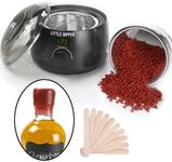 Little Dipper Bottle Sealing Wax Kit - Perfect for DIY Whiskey Making, Alcohol Infusion, Home Wine Making & Beer Bottling. Includes Electric Wax Warmer, Wax Seal Beads & Wooden Stirring Stick Supplies